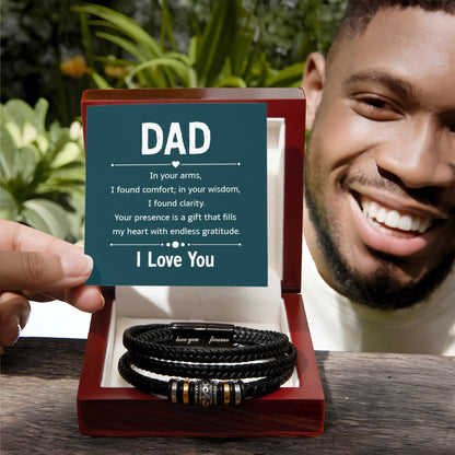 Bracelet for Dad - In your arms - Love You Forever Bracelet