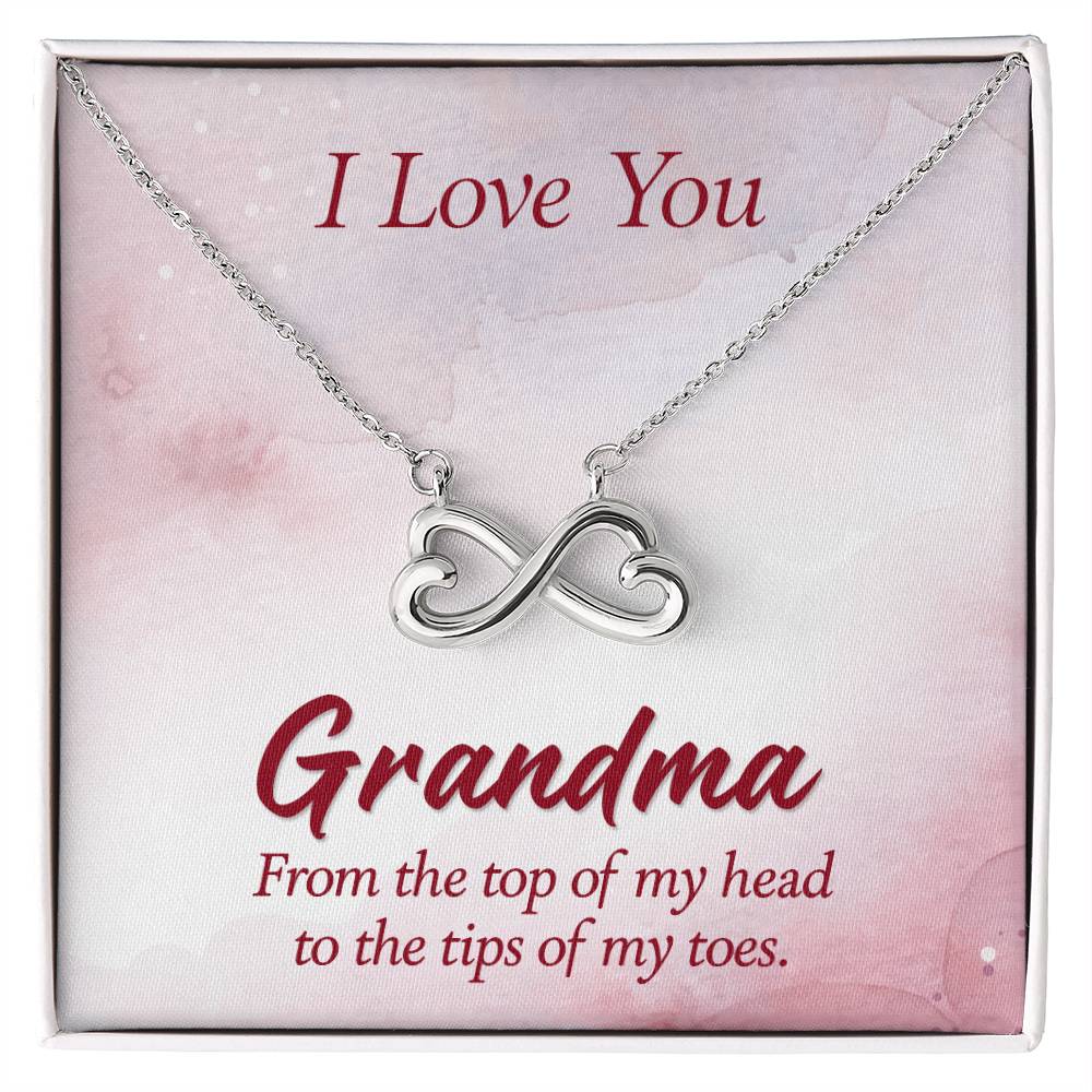 I Love You Grandma Gift from Grandkids - Endless Love Necklace