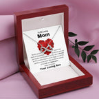 To My Loving Mom - I am so grateful for the countless lessons - Endless Love Necklace - Gift for Mom from Son