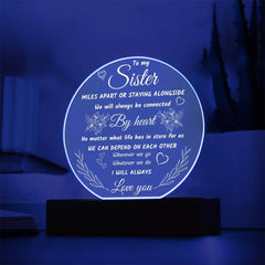 Personalized Graduation Acrylic Plaque, Inspiring Gift For Sister, Keepsake, To My Sister