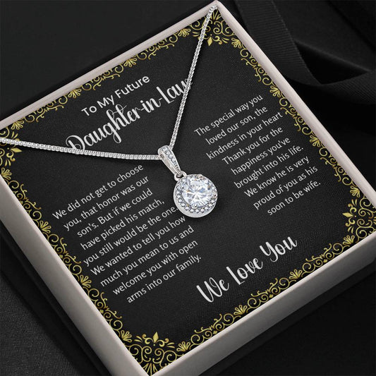 To My Future Daughter In Law - Eternal Hope Necklace - Gift for Bonus Daughter