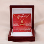 To My Soulmate Necklace - Perfect Gift for Romantic Celebrations & Appreciation Days - Anchor Pendant Necklace