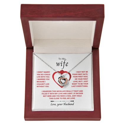 To My Wife Necklace - Loving Gift from Husband for Valentine’s Day, Birthday & Anniversary - Crown Pendant Necklace