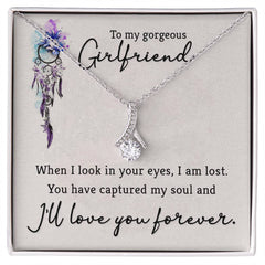Couple Jewelry Gift, Boyfriend And Girlfriend Gifts, Heartfelt Keepsake For Special Moments Of Love, To My Gorgeous Girlfriend, I Love You Forever