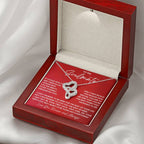 To My Soulmate Necklace - Best Soulmate Gift for Valentine’s Day & Everyday Romance - Heart-to-heart Pendant Necklace