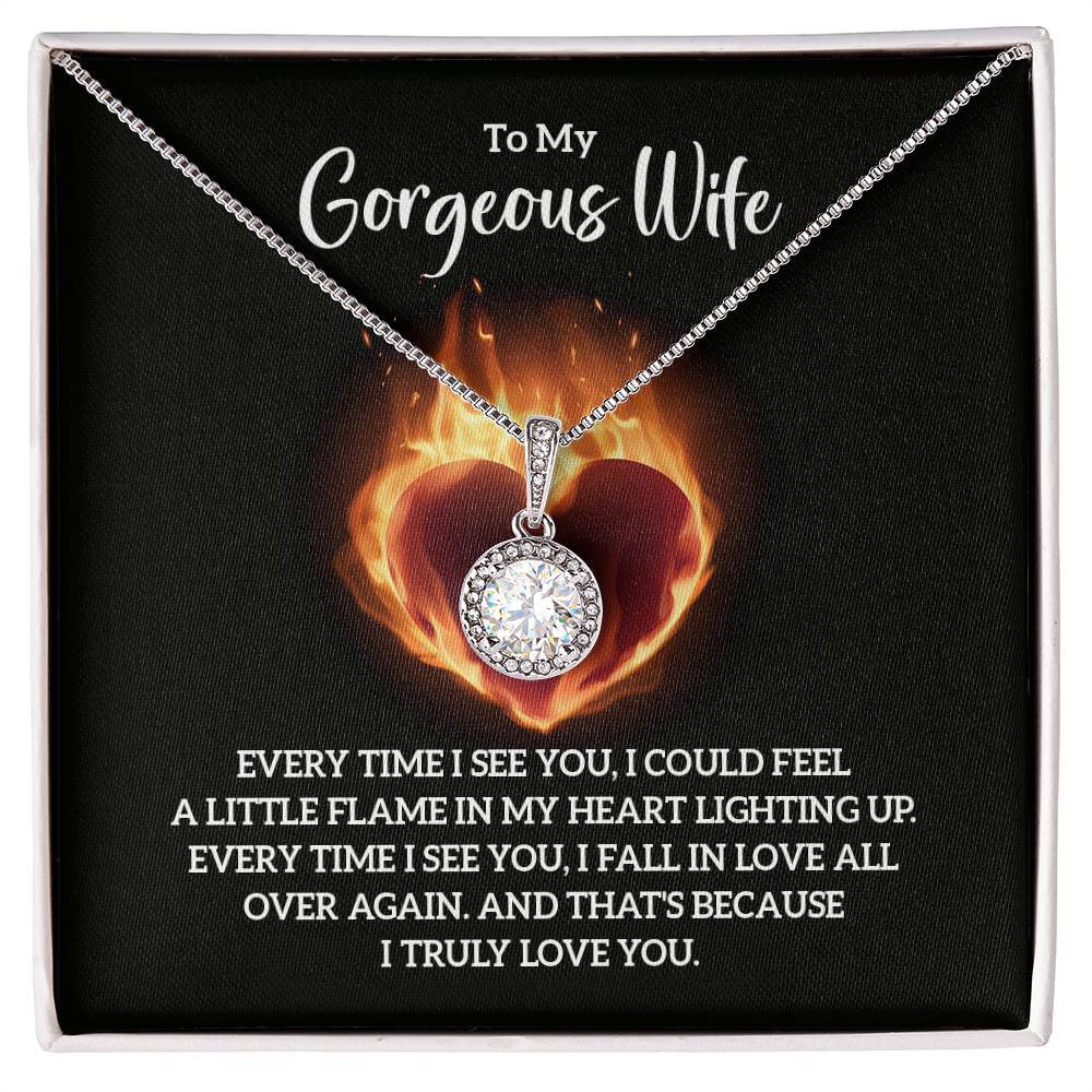 Meaningful Wife Jewelry from Husband - Romantic Gift for Birthday, Christmas, Anniversary & Valentine’s Day - Eternal Hope Necklace