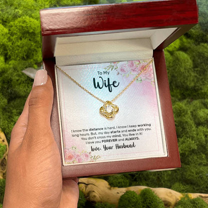 Wife Gift from Husband - Meaningful Jewelry for Valentine’s Day & Special Occasions - Love Knot Necklace