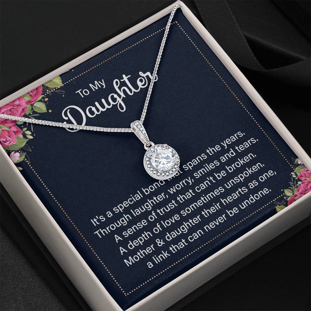 To My Daughter Necklace – Top Gift for Daughter Birthday Graduation – Eternal Hope Necklace