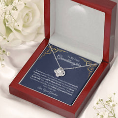 Granddaughter Heart Necklace Gift, Birthday, Graduation & Christmas, To My Beautiful Granddaughter