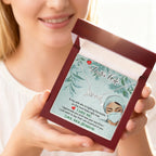 To My Doctor Wife Gift from Husband - Scripted Love Necklace