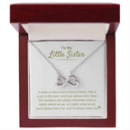To My Little Sister - A sister is more than a forever friend - Little Sister Gift - Endless Love Necklace