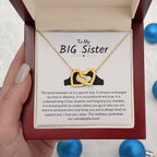 To My Big Sister Necklace - The bond between us is a special one - Gift for Big Sister - Interlocking Hearts Necklace