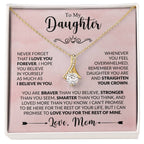 Gift for Daughter from Mom - Straighten Your Crown - Alluring Beauty Necklace