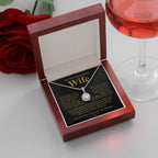 To My Wife Necklace - Husband to Wife Jewelry for Romantic Valentine’s Day, Birthday & Anniversary Gifts - Eternal Hope Necklace
