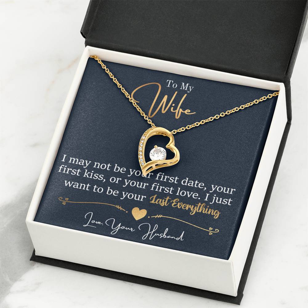 Meaningful Gift for Wife - Heartfelt Jewelry from Husband for Birthday, Anniversary, Valentine’s Day, Christmas - Forever Love Necklace