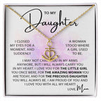 Beautiful Gift for Daughter from Mom - Always keep me in your heart - Anchor Pendant Necklace