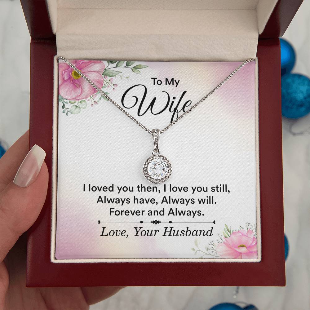 Gift for Wife from Husband - Sentimental Jewelry for Anniversary & Valentine’s Day - Eternal Hope Necklace