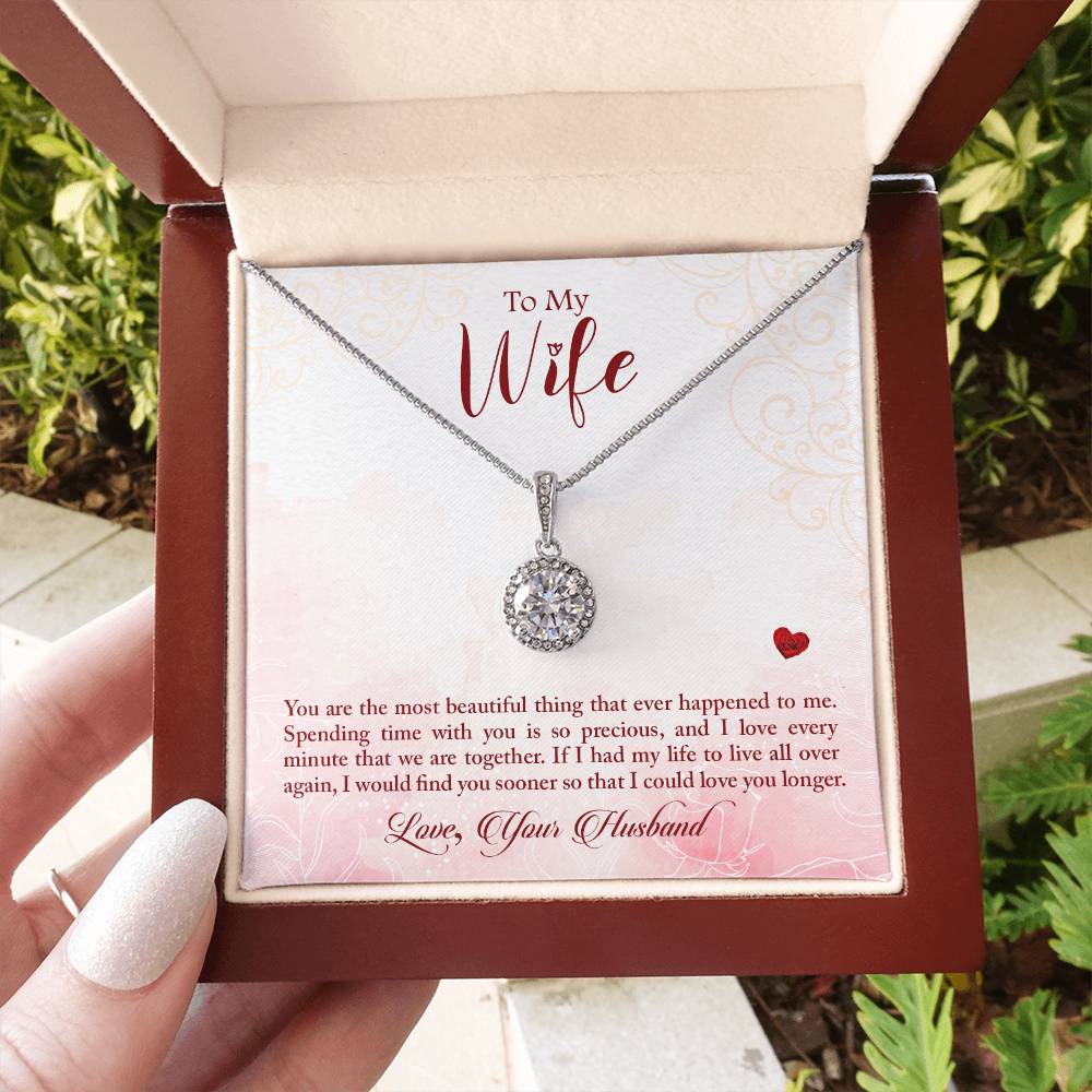 To My Wife Necklace - Unique Emotional Jewelry from Husband for Anniversary, Valentine’s Day & Holiday Gifting - Eternal Hope Necklace