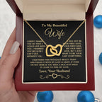 Best Romantic Gift for Wife - Jewelry from Husband - Interlocking Hearts Necklace