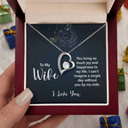 Emotional Wife Gift - Loving Jewelry from Husband for Birthday, Valentine’s Day & Anniversary - Forever Love Necklace