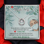 To My Doctor Wife Necklace - Emotional Valentine’s Day Gift from Husband - Lucky In Love Necklace