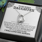 To My Daughter Necklace – Daughter Necklace for Graduation & Birthday Events – Forever Love Necklace