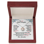 To My Granddaughter Necklace – Birthday & Graduation Gift from Grandma – Crown Pendant Necklace