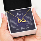 To My Mom - you are my first country - Endless Love Necklace - Best Gift for Mother from Son