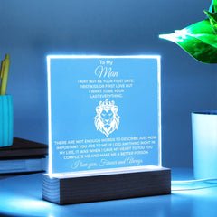 Personalized Acrylic Plaque for Boyfriend, Anniversary Gift with Custom Message, Romantic Keepsake, To My Man