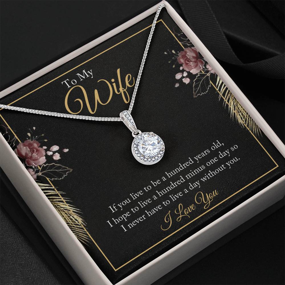 Best Gift for Wife from Husband - Emotional Love Jewelry for Birthday, Valentine’s Day, Anniversary & Christmas - Eternal Hope Necklace