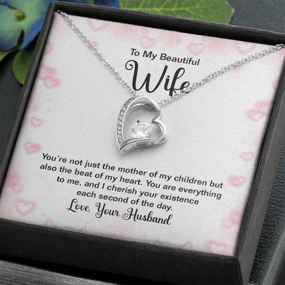 Surprise Gift for Wife - Meaningful Jewelry from Husband for Christmas, Anniversary & Valentine’s Day - Forever Love Necklace