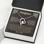 To My Daughter Necklace - I will always be your biggest fan - Gift for Daughter from Dad - Forever Love Necklace