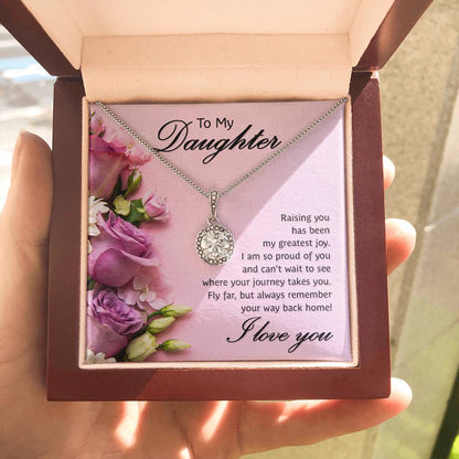 To My Daughter Necklace – Graduation Birthday Valentine’s Gift for Daughter – Eternal Hope Necklace