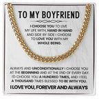 Cuban Link Chain for Him - Valentine’s Day & Anniversary Boyfriend Gift from Girlfriend