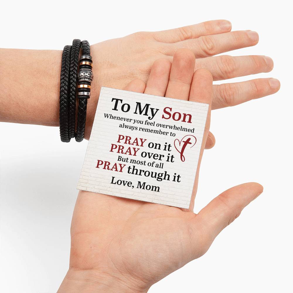 Gift for Son from Mom – Christmas, Graduation – Love You Forever Bracelet
