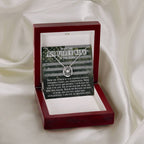 To My Air Force Wife Necklace - Sweet Love Gift from Husband - Lucky In Love Necklace