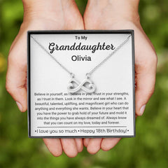 Necklace for Granddaughter Birthday, Elegant Jewelry Gift, Keepsake Pendant, Thoughtful Birthday Present, To My Granddaughter