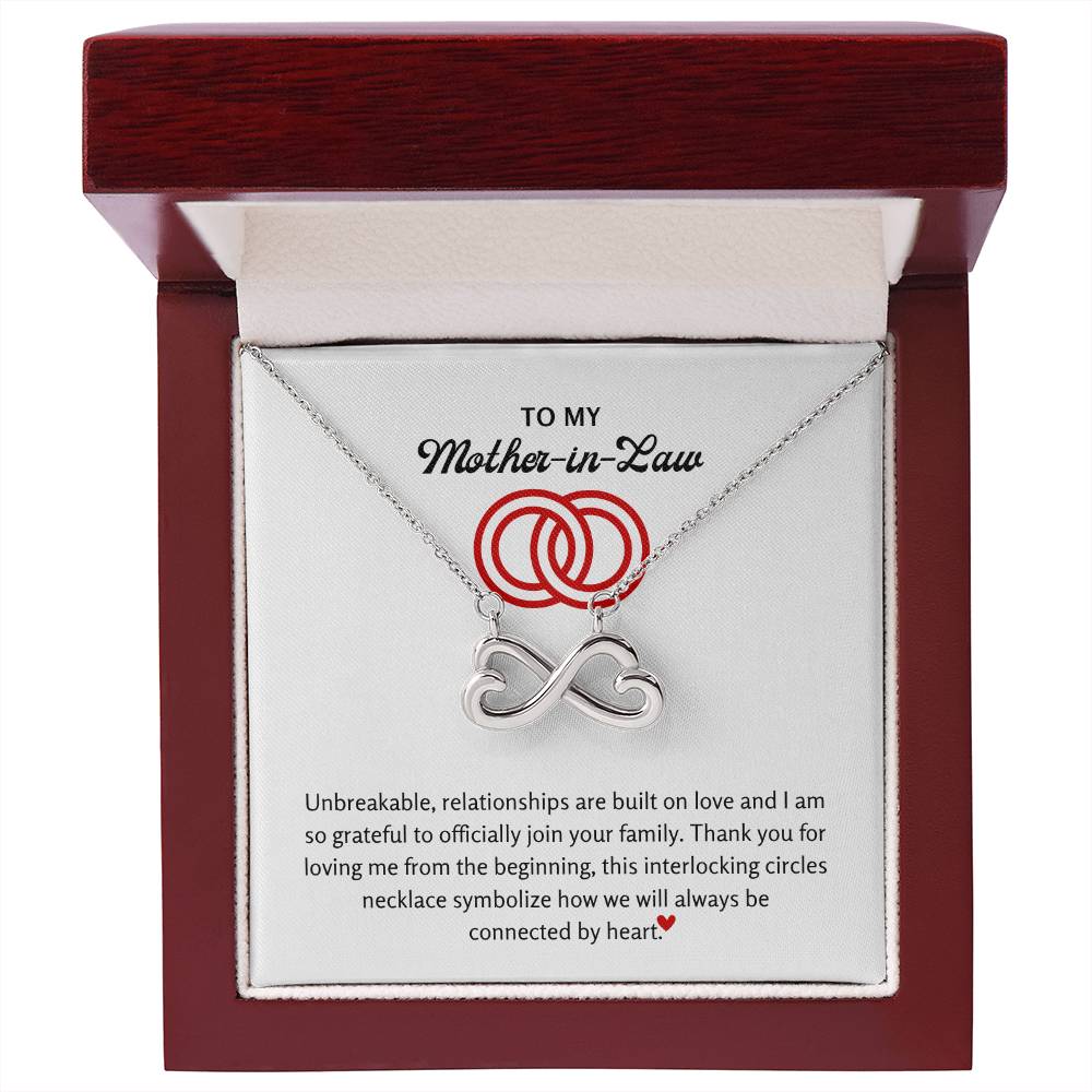 To My Mother In Law - I am so grateful to officially join your family - Endless Love Necklace