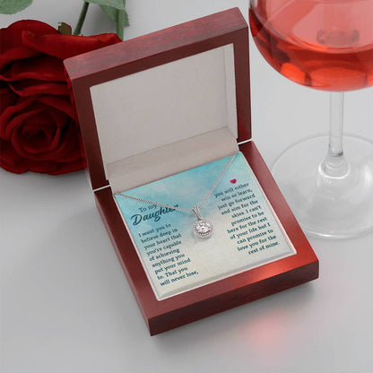 To My Daughter Necklace – Mother Daughter Jewelry Gift – Eternal Hope Necklace