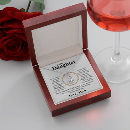 To My Daughter Necklace - Heartfelt Surprise Gift from Mom - Eternal Hope Necklace