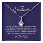To My Soulmate Necklace - Romantic Necklace Gift for Her for Birthday & More - Alluring Beauty Necklace