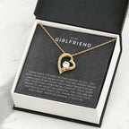 To My Girlfriend Necklace - Soulmate Jewelry Gift for Valentine’s Day, Birthday - Forever Love Necklace