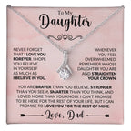 Gift for Daughter from Father - Straighten Your Crown - Alluring Beauty Necklace