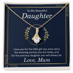 To My Daughter Necklace – Mum to Daughter Present for Graduation – Alluring Beauty Necklace