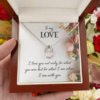 To My Wife Necklace - Meaningful Gift from Husband for Valentine’s Day - Lucky In Love Necklace