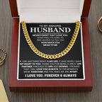 To My Amazing Husband – Birthday & Anniversary Cuban Link Chain