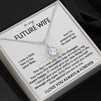 Future Wife Jewelry Gift - Long Lasting Romantic Necklace for Celebrating Love & Upcoming Marriage - Eternal Hope Necklace