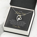 Future Wife Jewelry Gift - Long Lasting Romantic Necklace for Celebrating Love & Upcoming Marriage - Forever Love Necklace