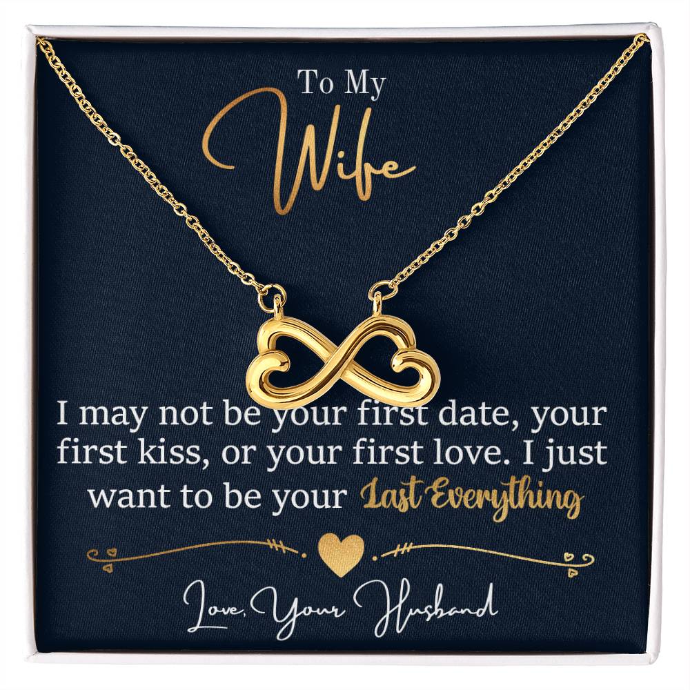 To My Wife Necklace - Romantic Gift from Husband, Meaningful Jewelry for Birthday, Anniversary, Christmas & Valentine’s Day - Endless Love Necklace