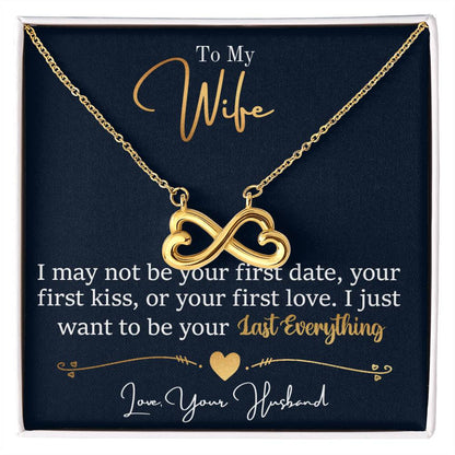 To My Wife Necklace - Romantic Gift from Husband, Meaningful Jewelry for Birthday, Anniversary, Christmas & Valentine’s Day - Endless Love Necklace